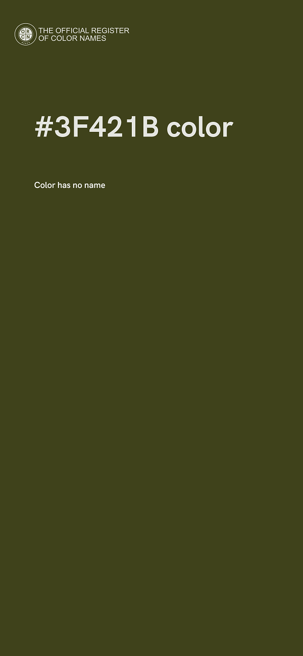 #3F421B color image
