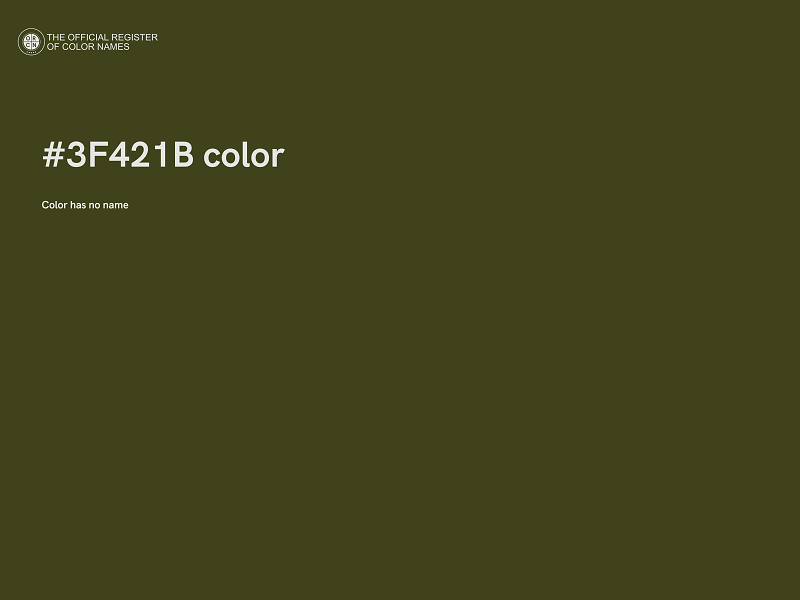 #3F421B color image