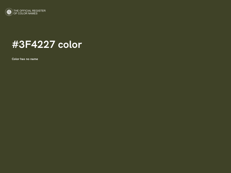 #3F4227 color image
