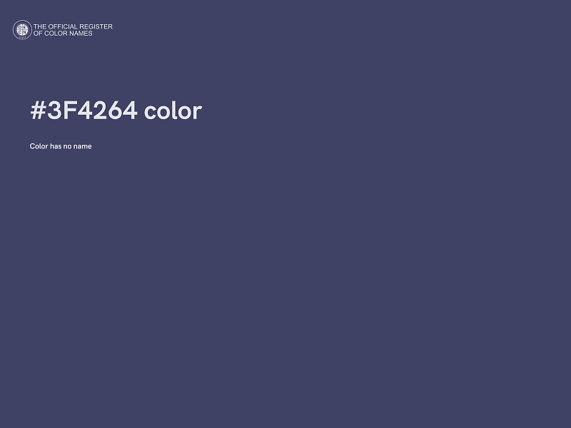 #3F4264 color image
