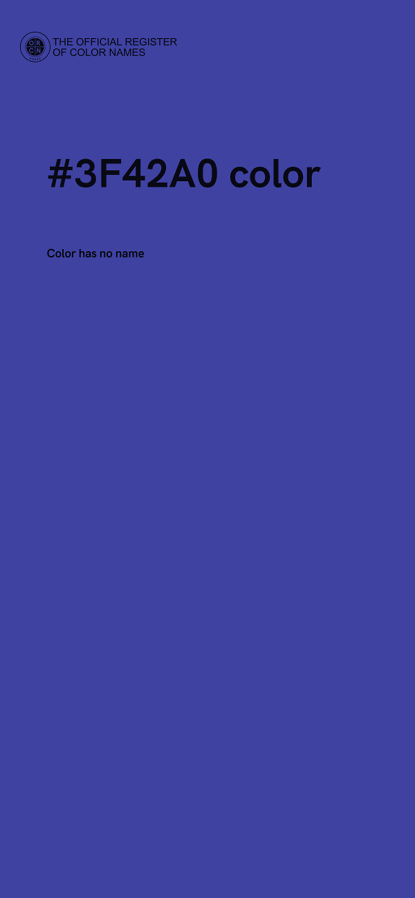 #3F42A0 color image