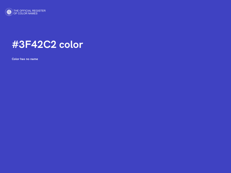 #3F42C2 color image