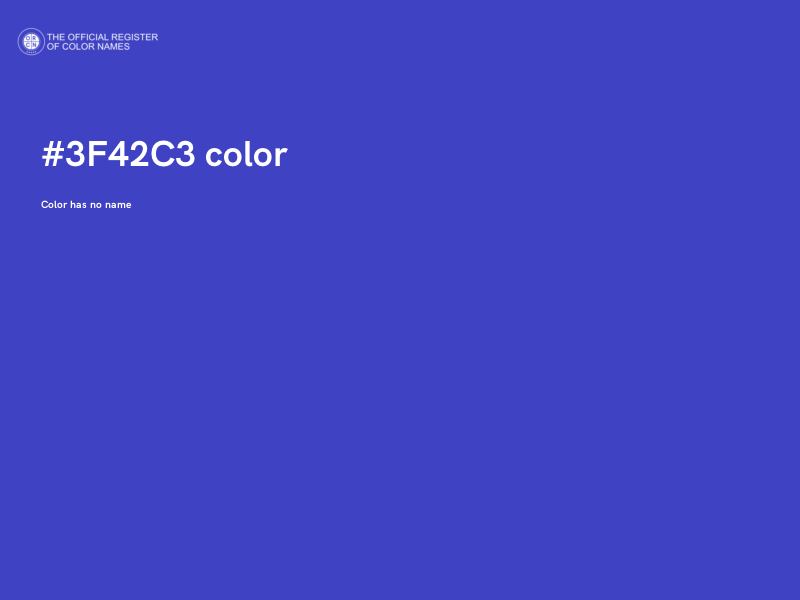 #3F42C3 color image