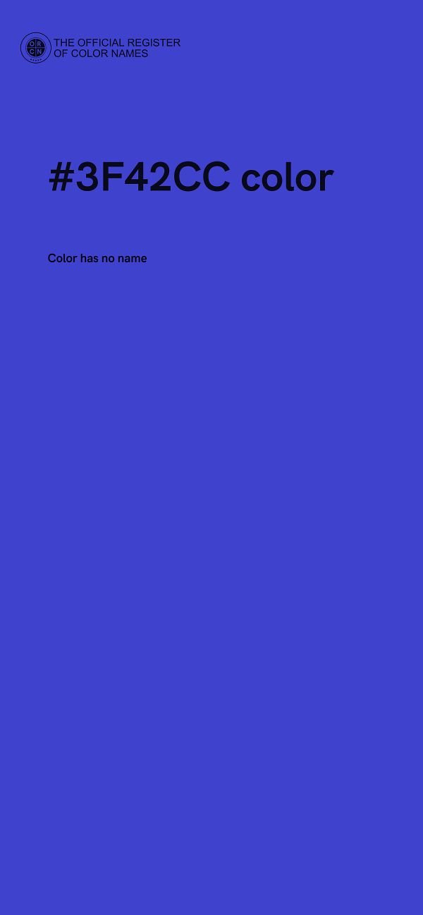 #3F42CC color image
