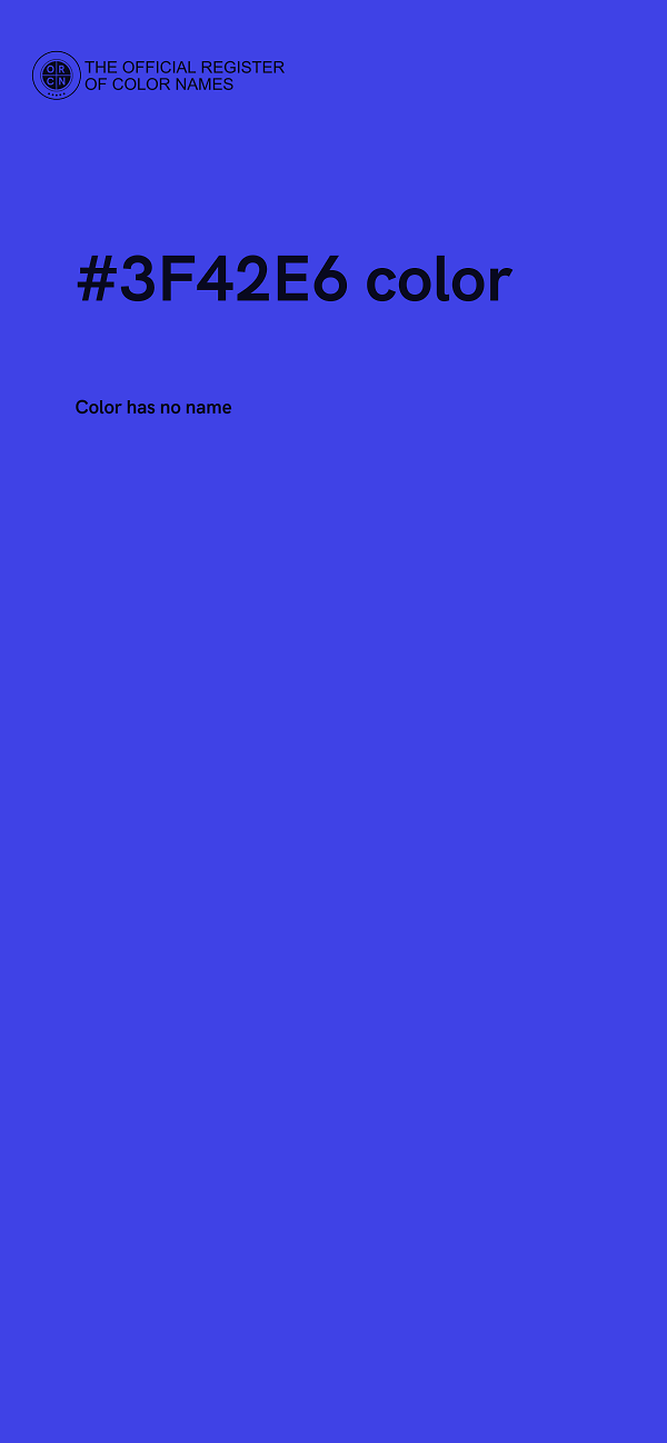 #3F42E6 color image