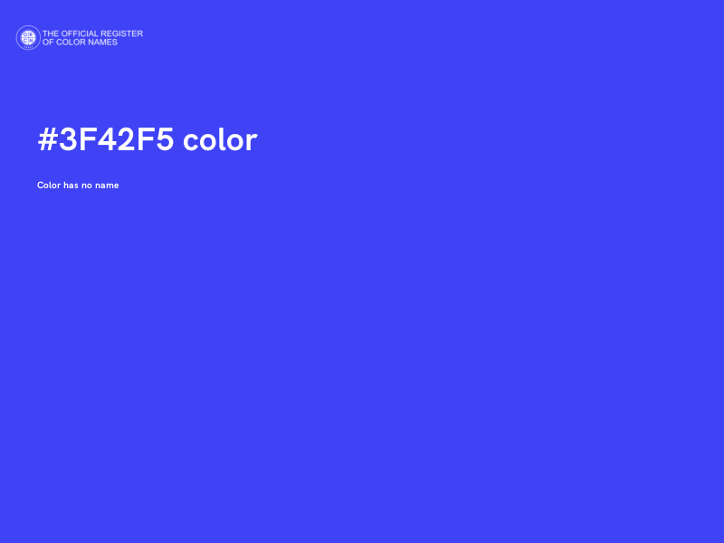 #3F42F5 color image