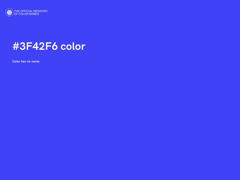 #3F42F6 color image