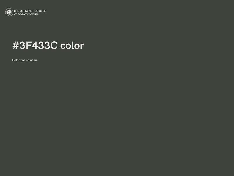 #3F433C color image