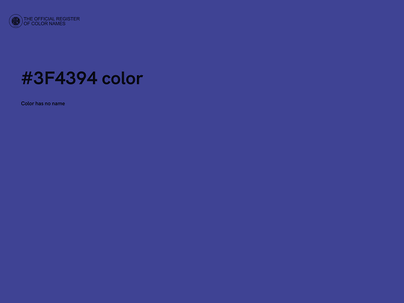 #3F4394 color image