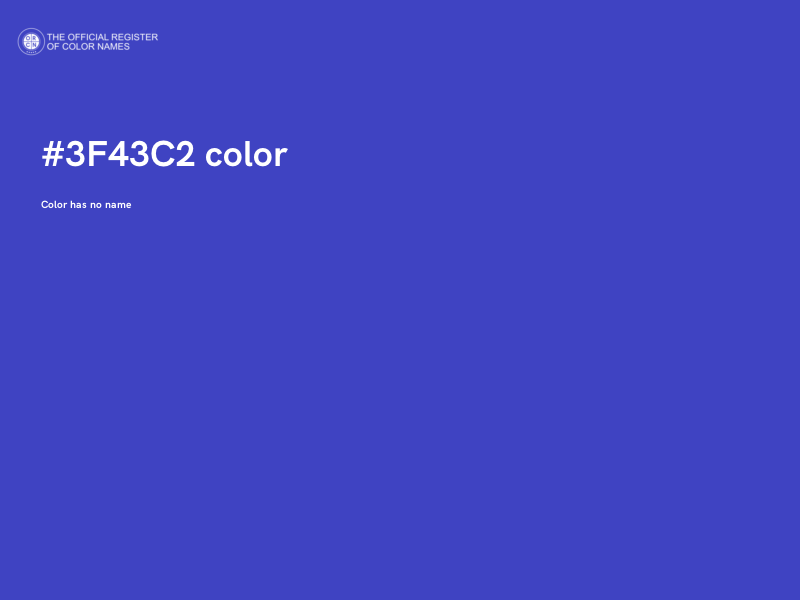 #3F43C2 color image