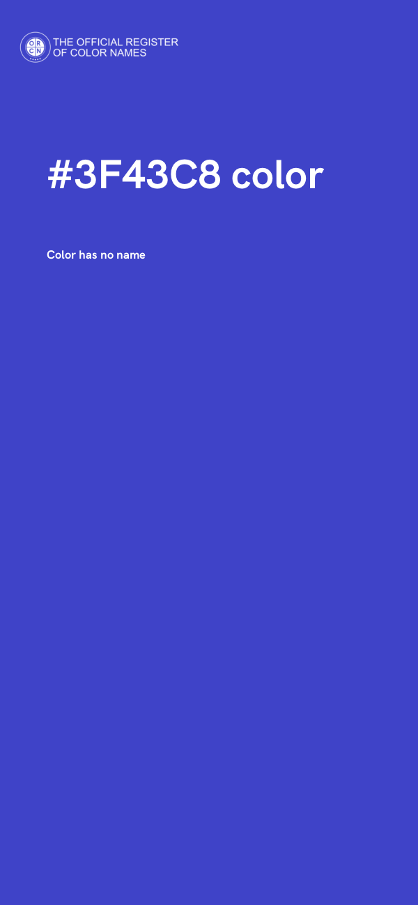 #3F43C8 color image