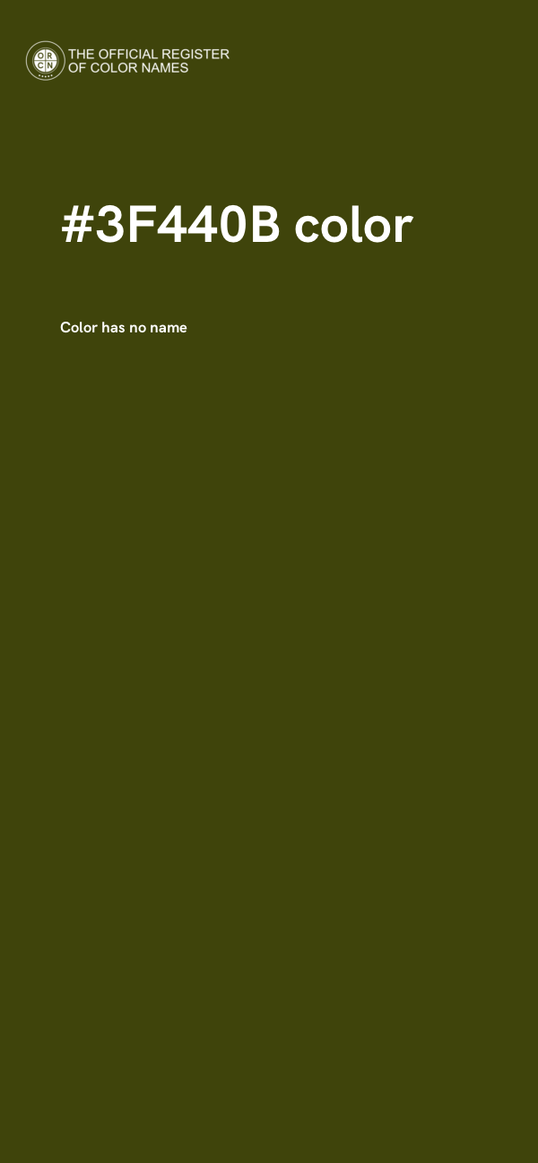 #3F440B color image