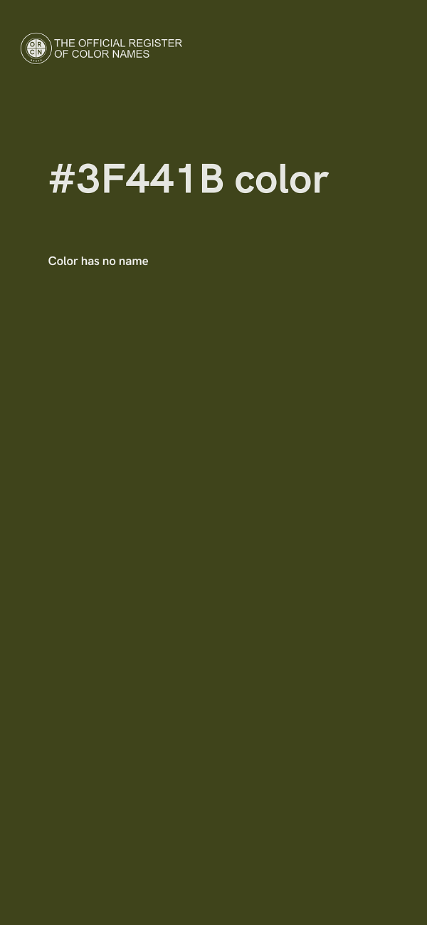 #3F441B color image