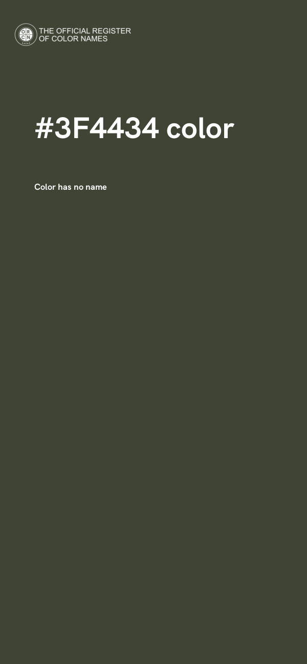 #3F4434 color image