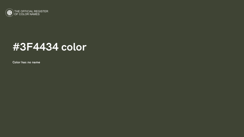 #3F4434 color image