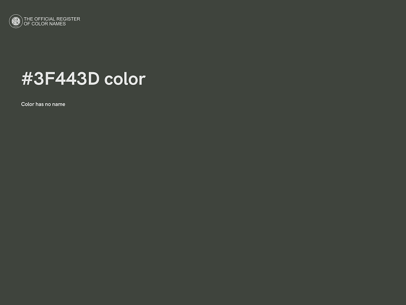 #3F443D color image