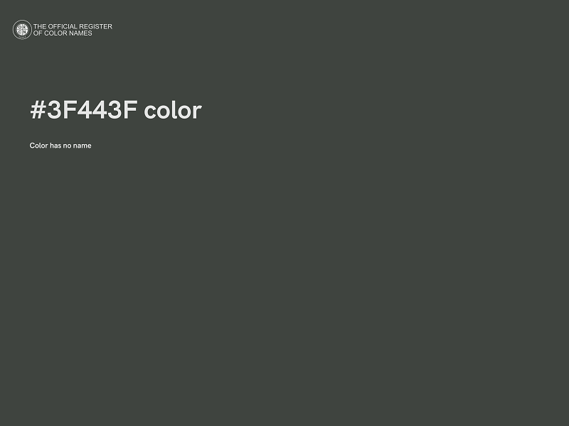 #3F443F color image