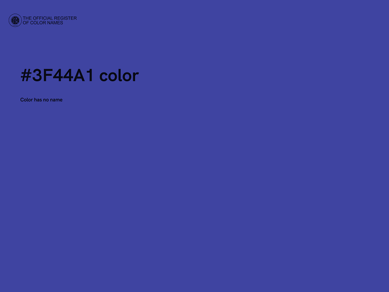 #3F44A1 color image