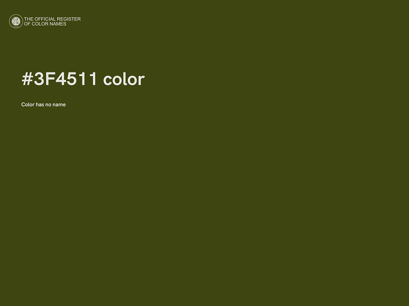 #3F4511 color image