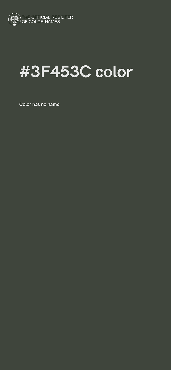 #3F453C color image