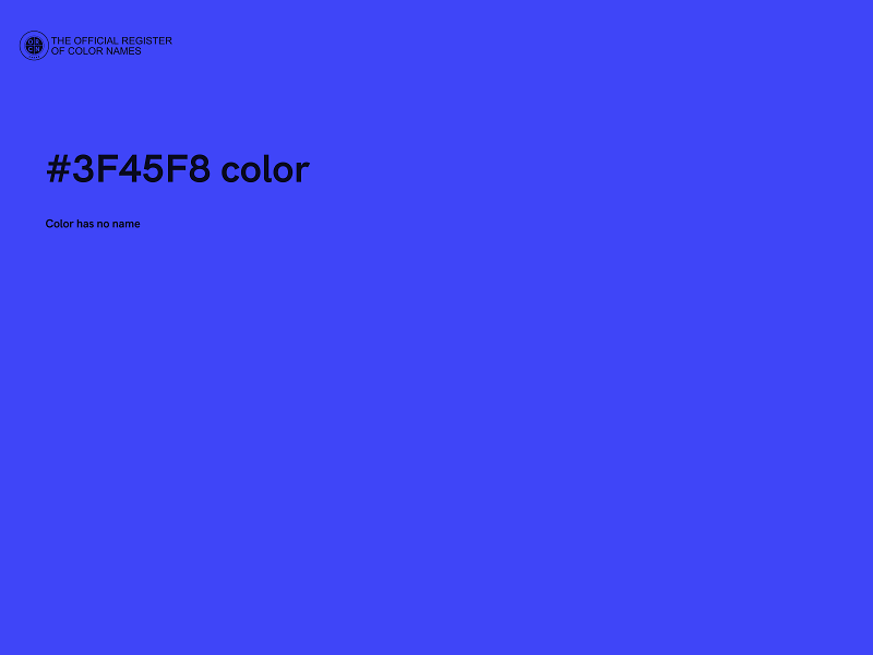 #3F45F8 color image