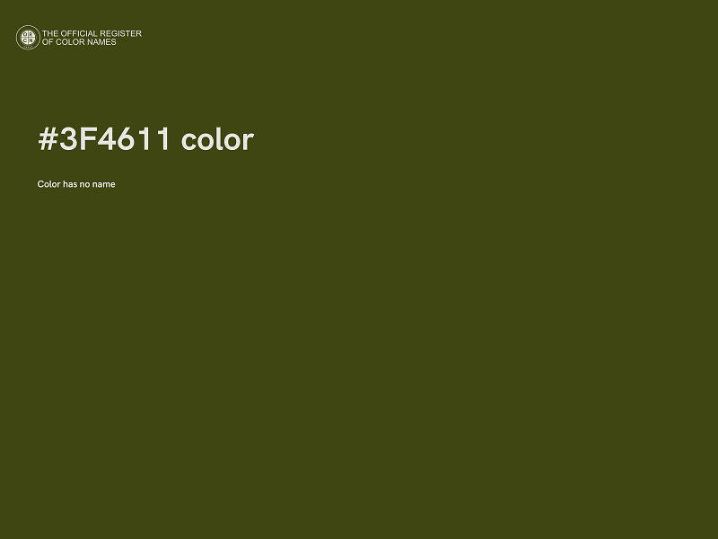 #3F4611 color image