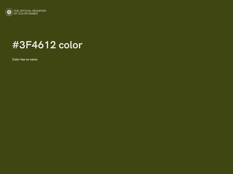 #3F4612 color image