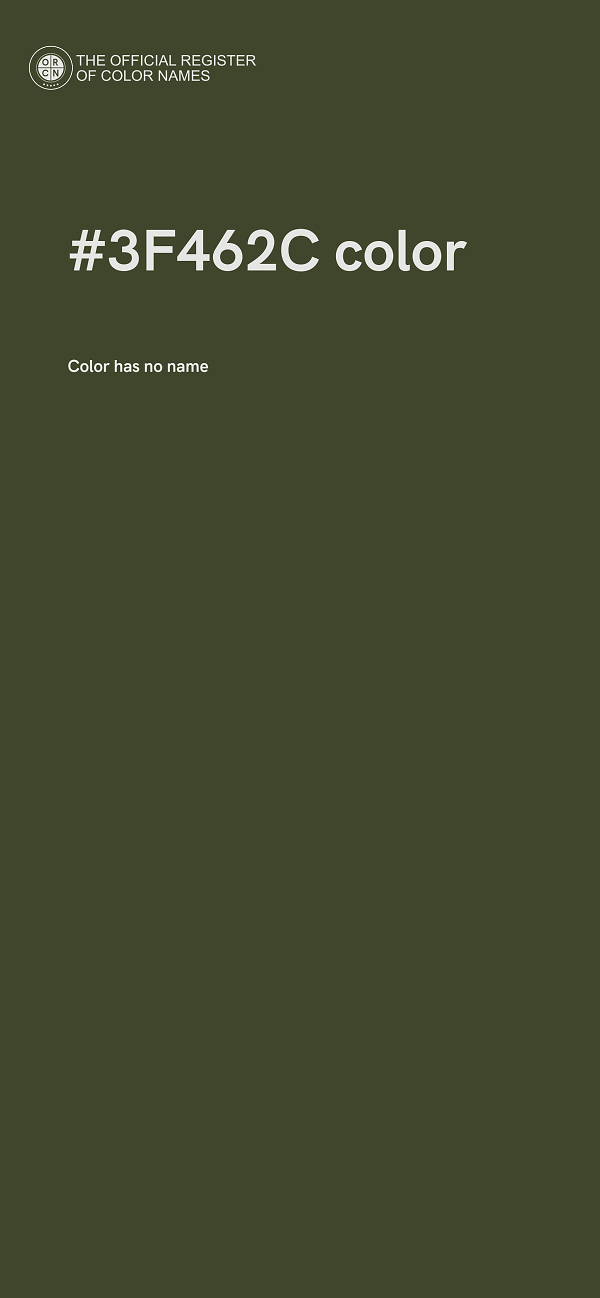 #3F462C color image