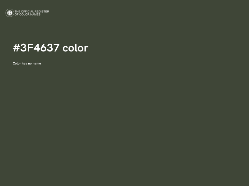 #3F4637 color image
