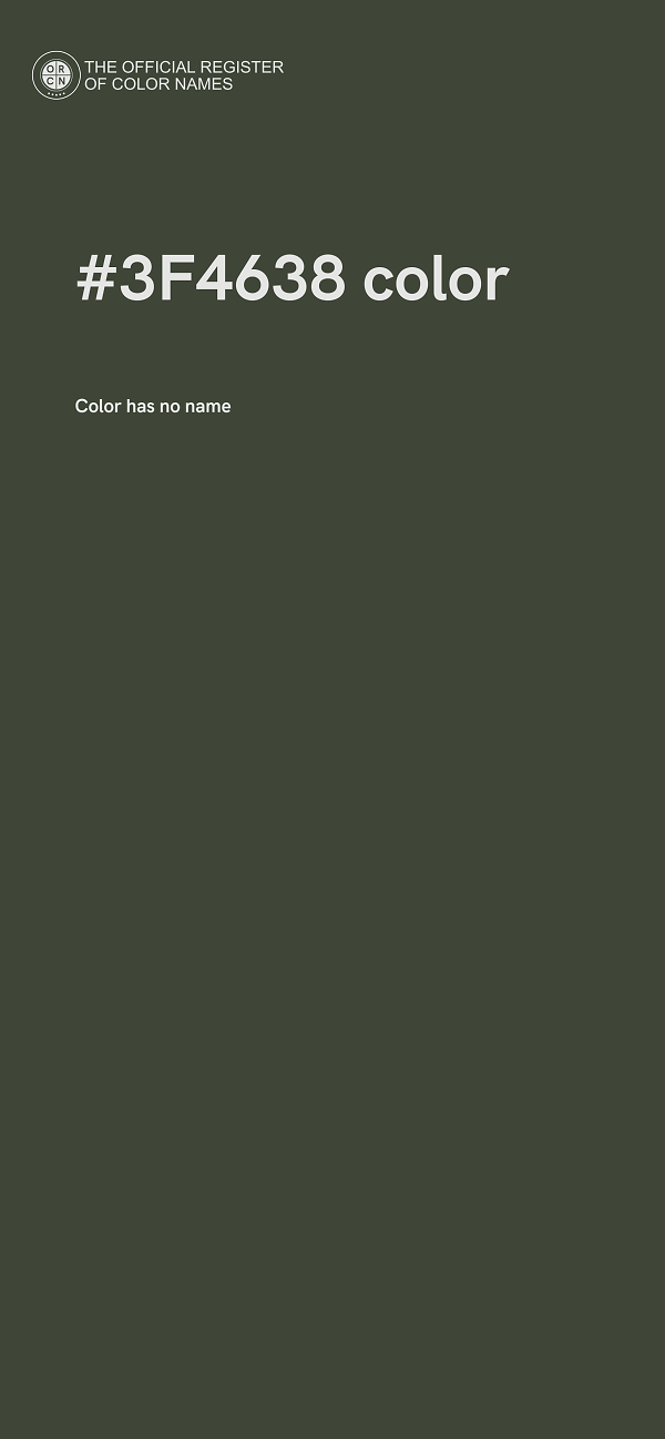 #3F4638 color image