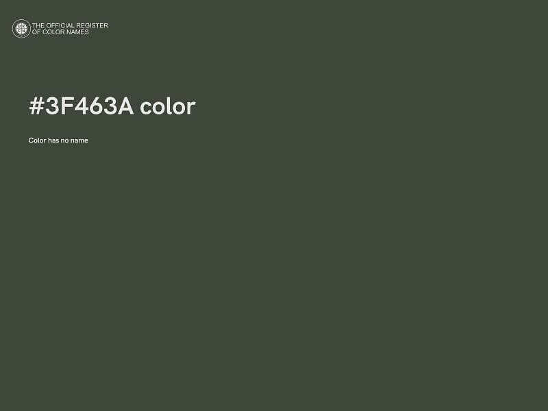 #3F463A color image