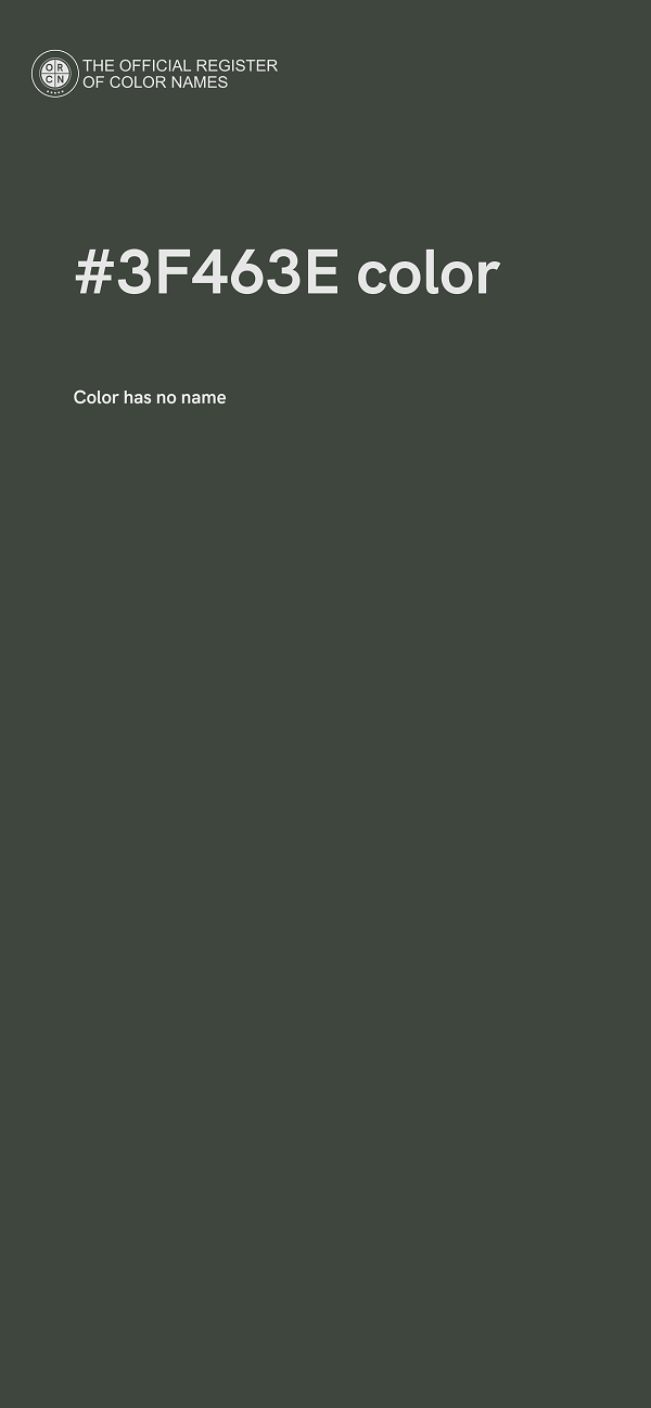 #3F463E color image