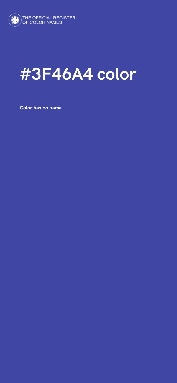 #3F46A4 color image