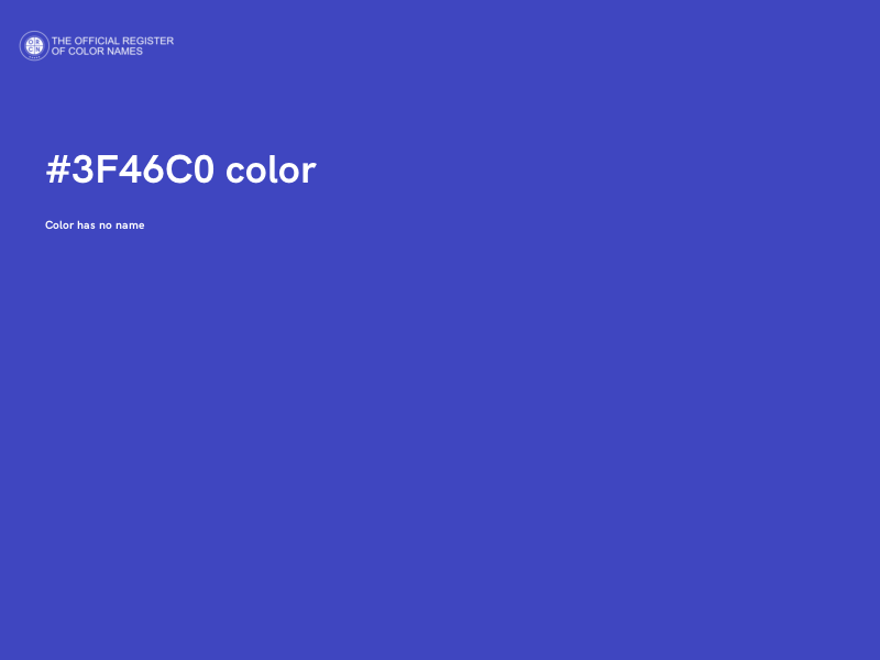 #3F46C0 color image