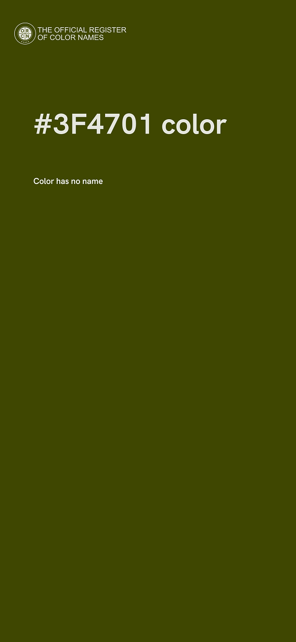 #3F4701 color image