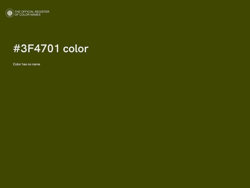 #3F4701 color image
