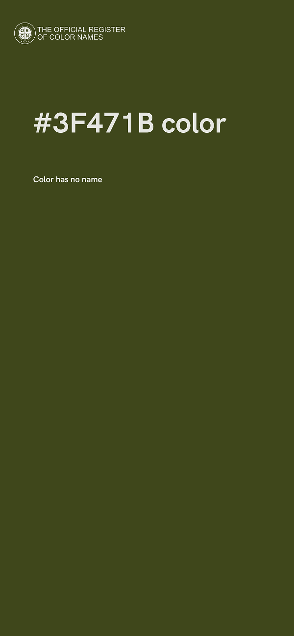 #3F471B color image