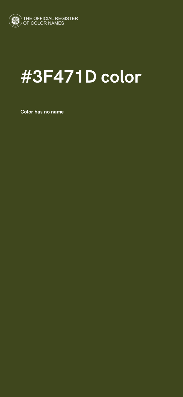 #3F471D color image