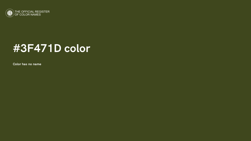 #3F471D color image