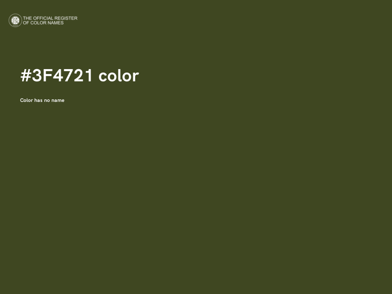 #3F4721 color image