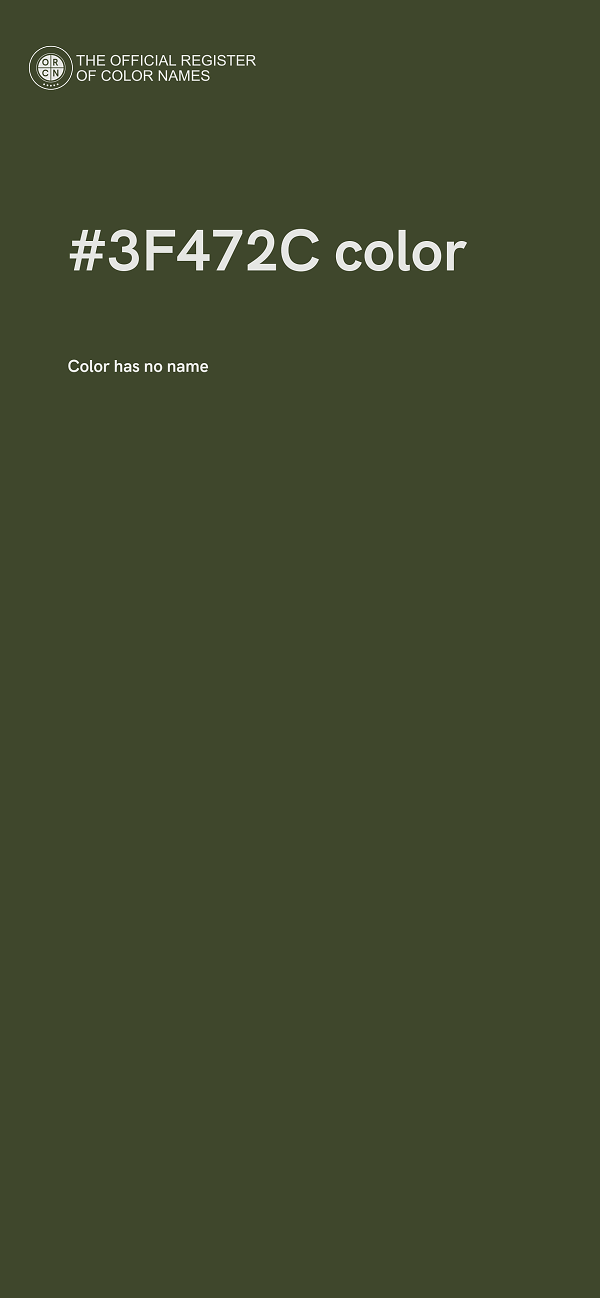 #3F472C color image