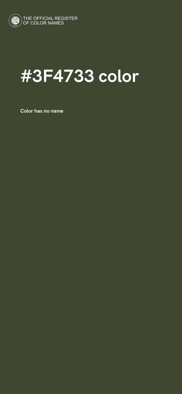 #3F4733 color image