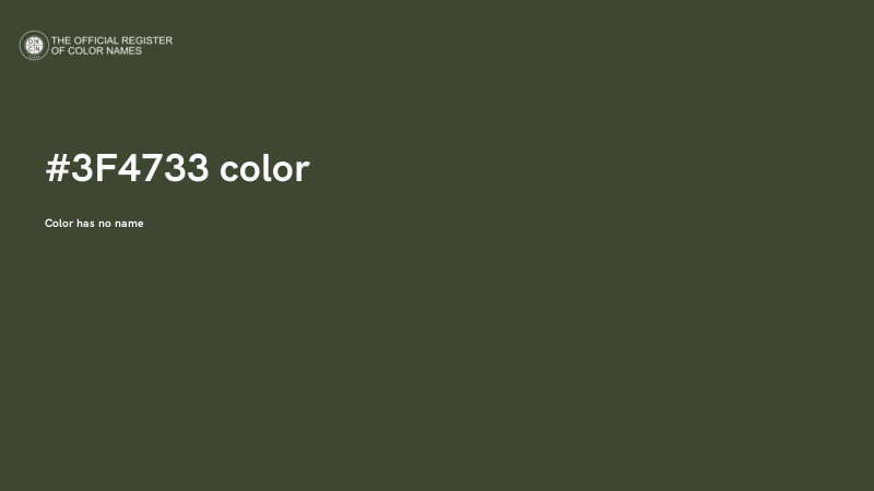 #3F4733 color image