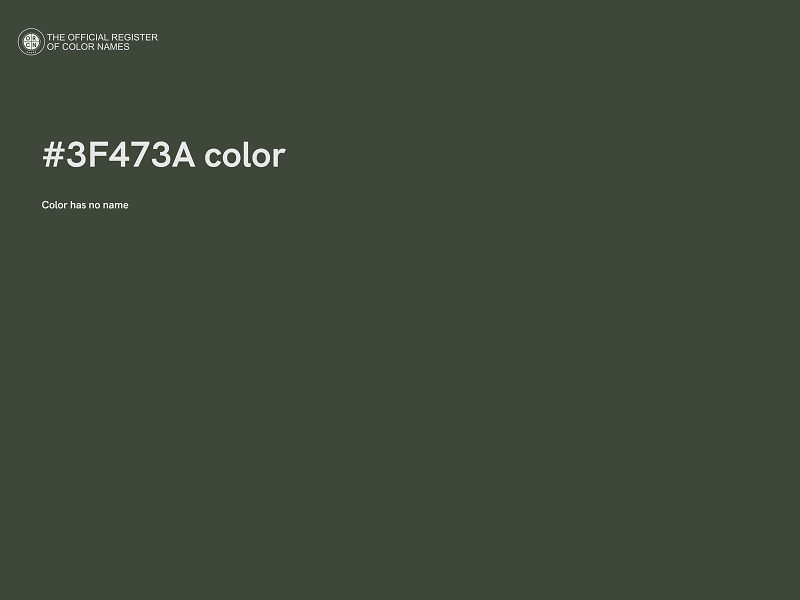 #3F473A color image