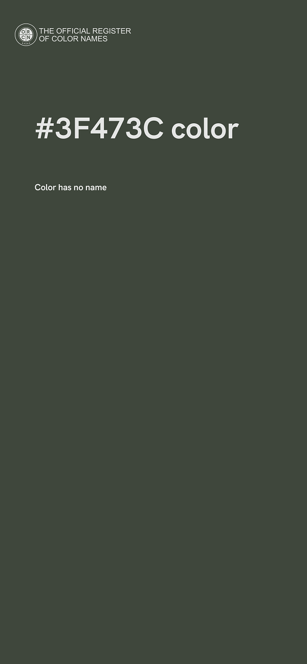 #3F473C color image