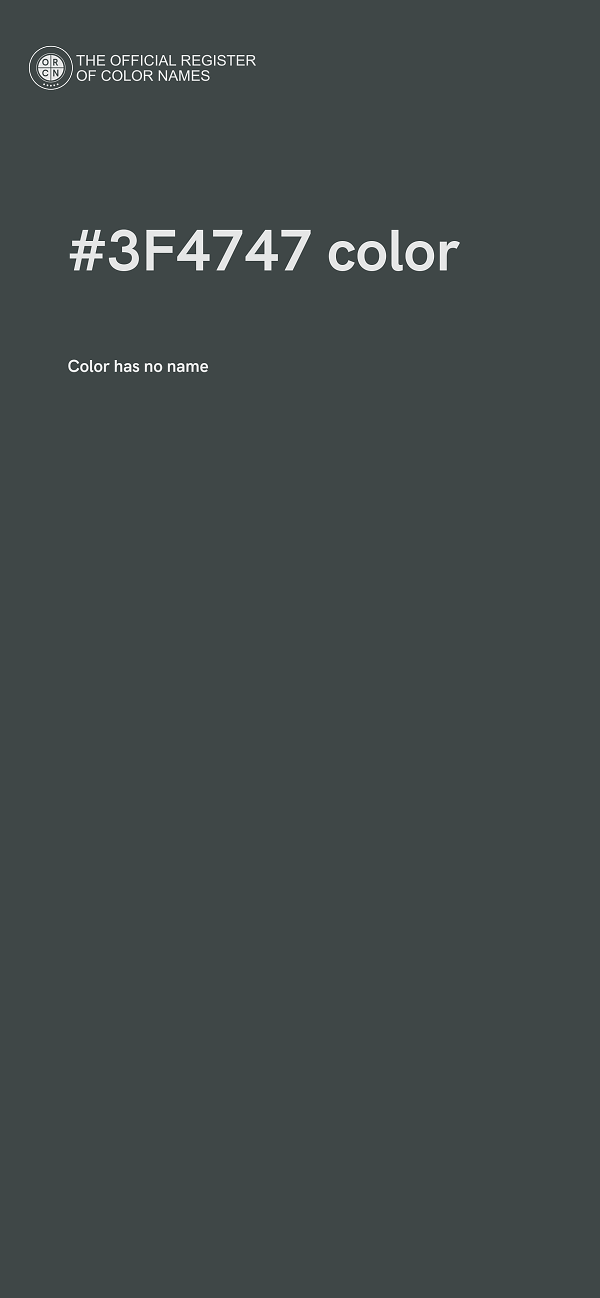 #3F4747 color image