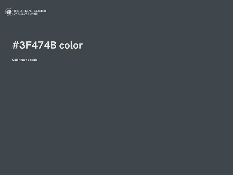 #3F474B color image