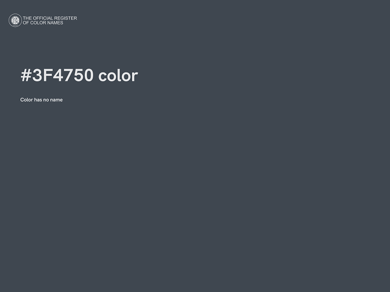 #3F4750 color image