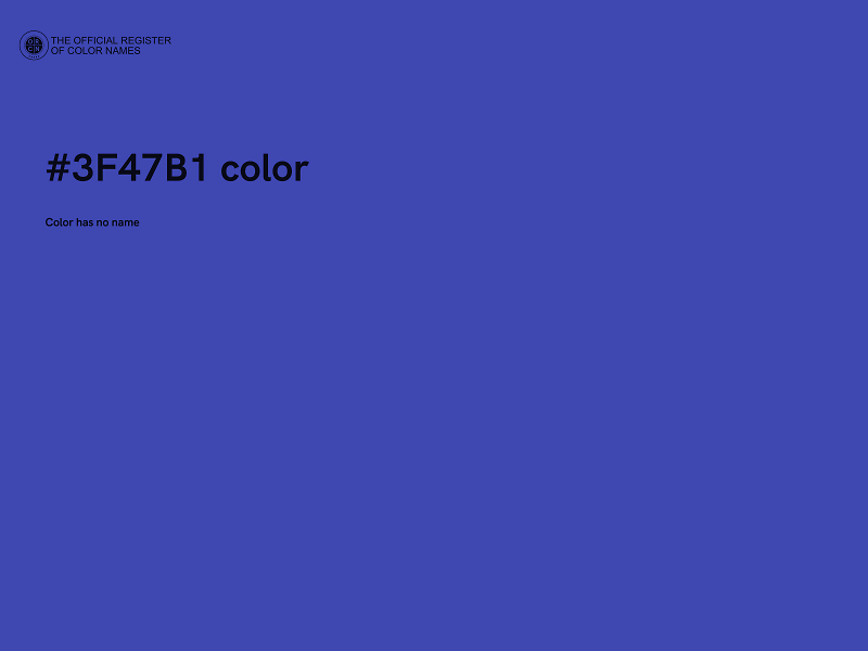 #3F47B1 color image