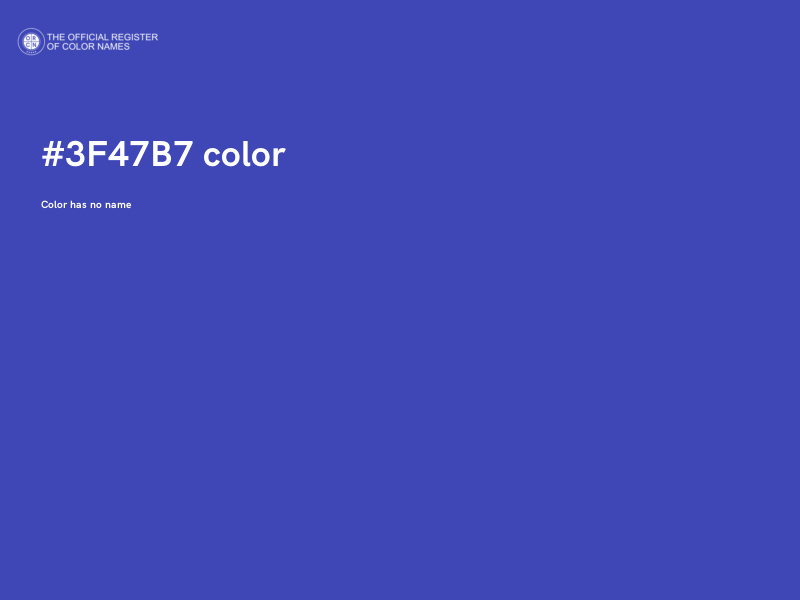 #3F47B7 color image